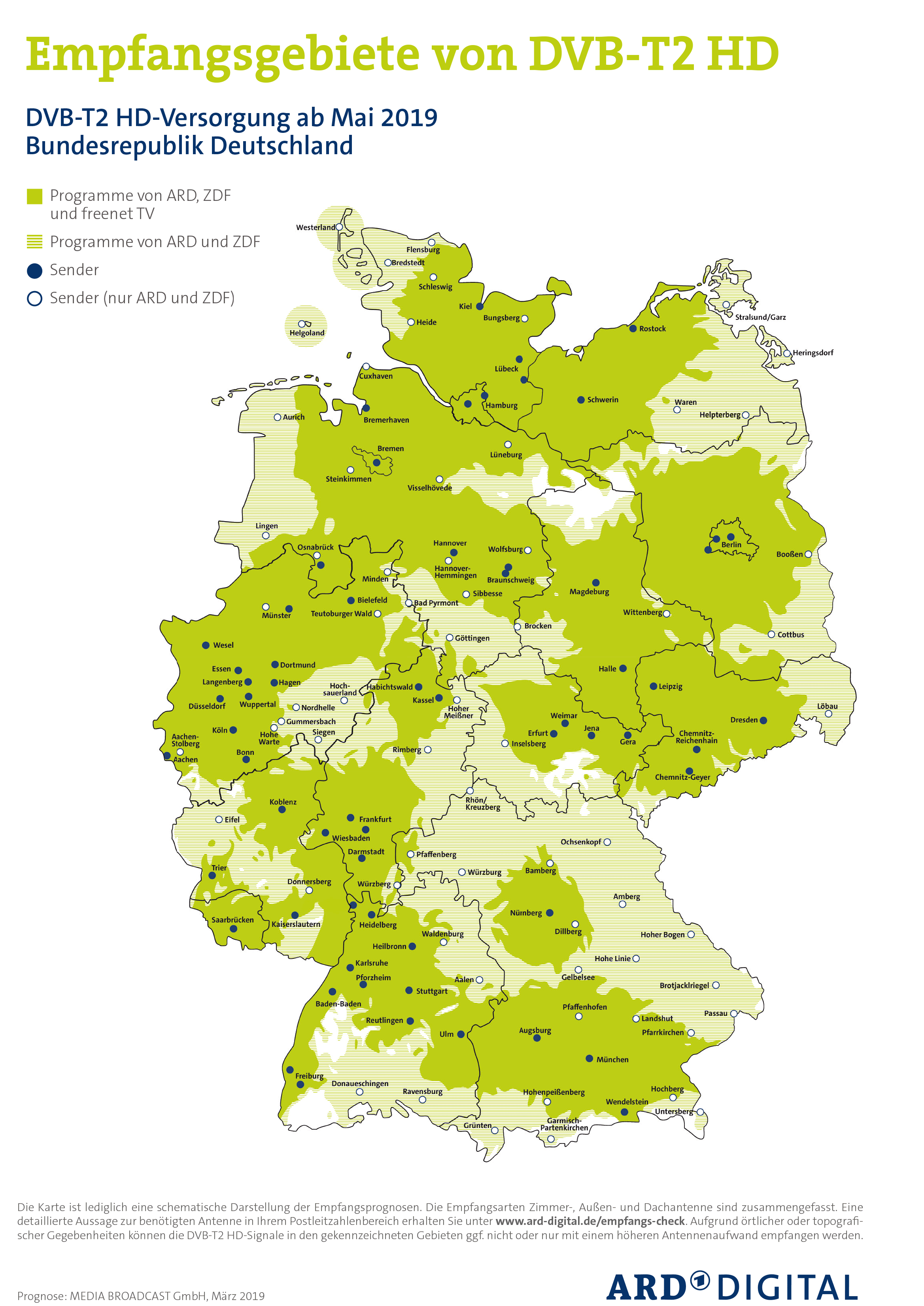 DVB-T2 HD Mai 2019