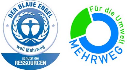 Der blaue Engel und Mehrweg