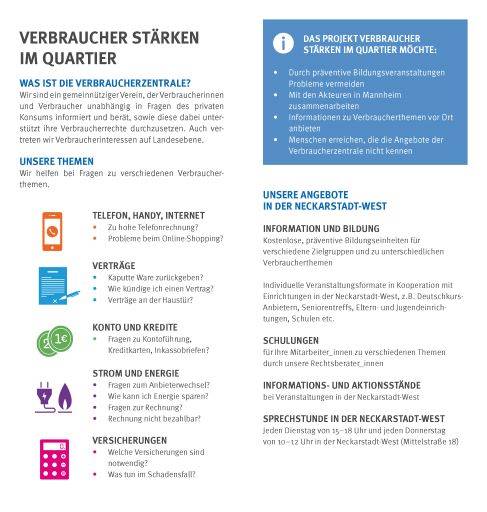 Flyer mit Infos für Multiplikatoren Rückseite