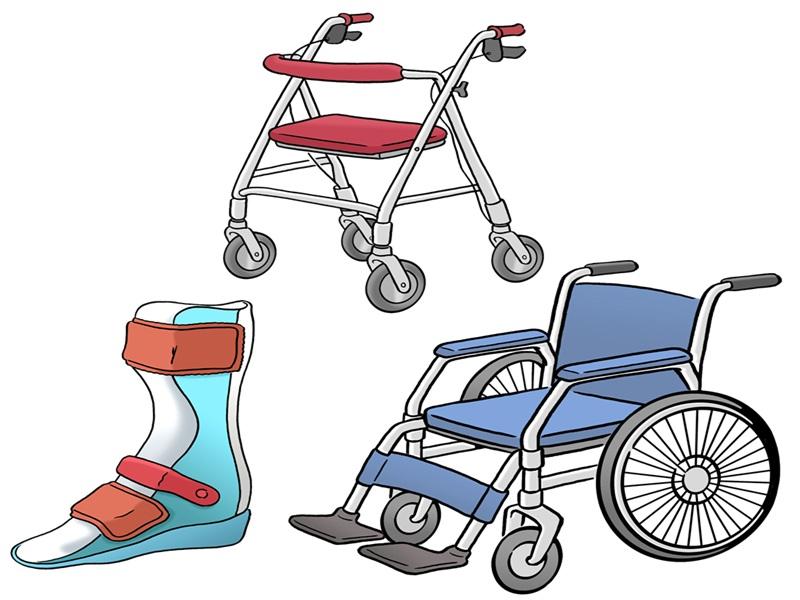 pflege-hilfsmittel, rollator, rollstuhl