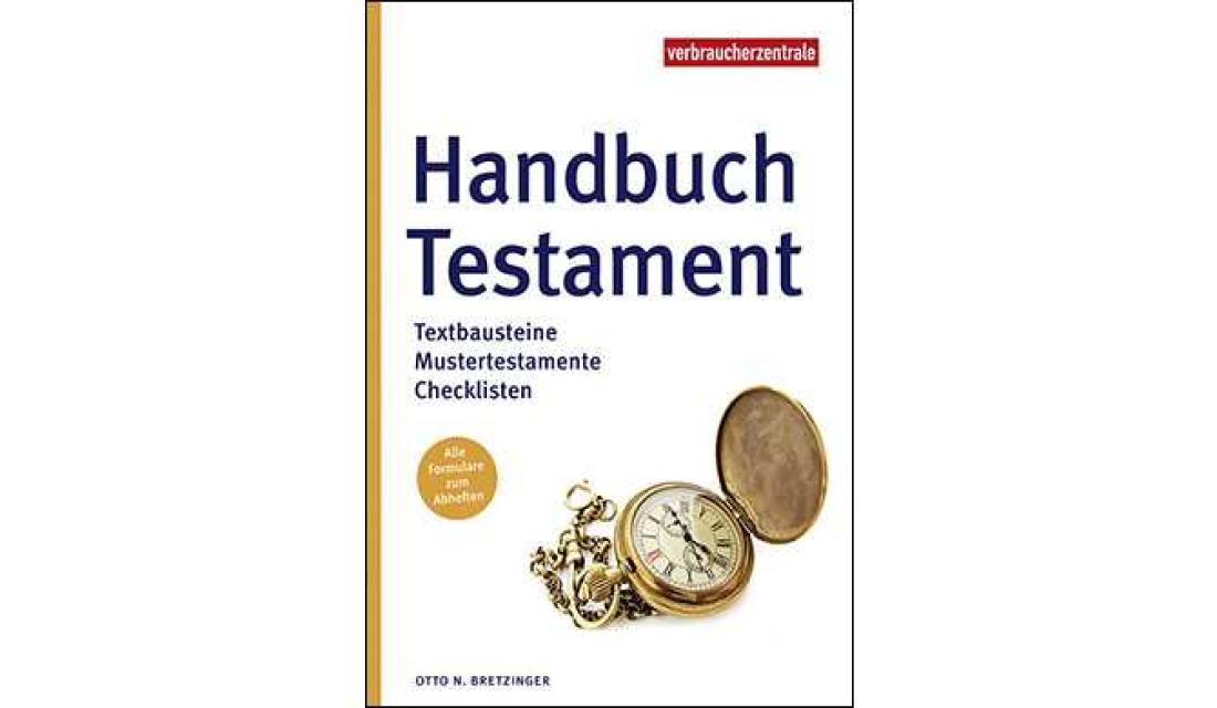 Titelbild des Ratgebers "Handbuch Testament"