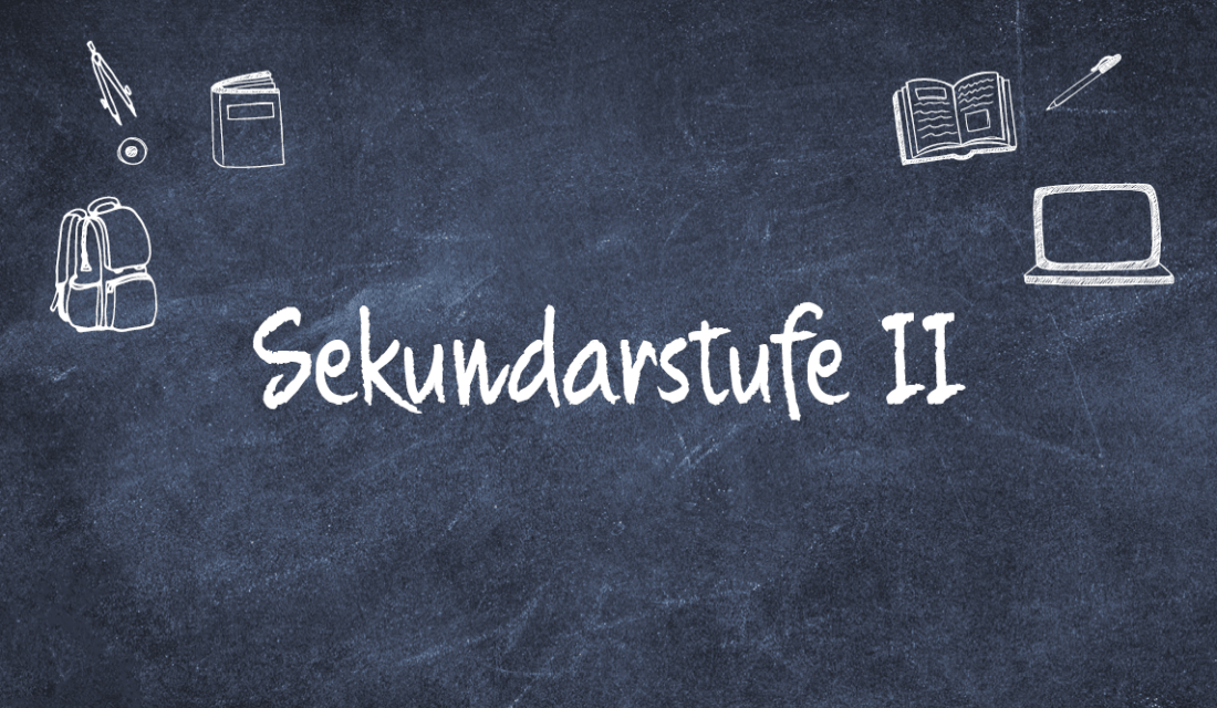 Tafel mit Schrift Sekundarstufe 2 16x4