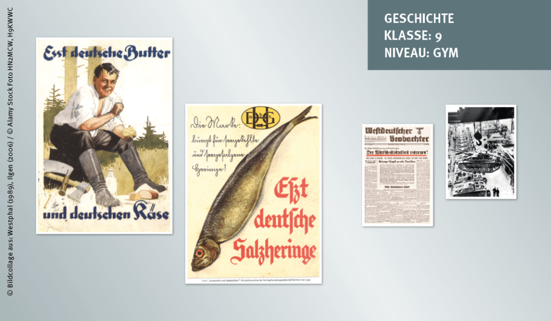 Teaserbild Titelblatt Unterrichtsmaterial_GESCHICHTE_Der_Verbraucher-in-der-NS-Volksgemeinschaft VB VZBW