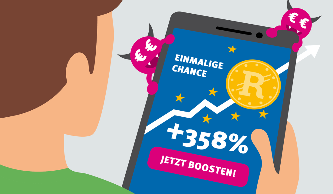 Schmuckbild: Abzockmasche Trading-Plattformen