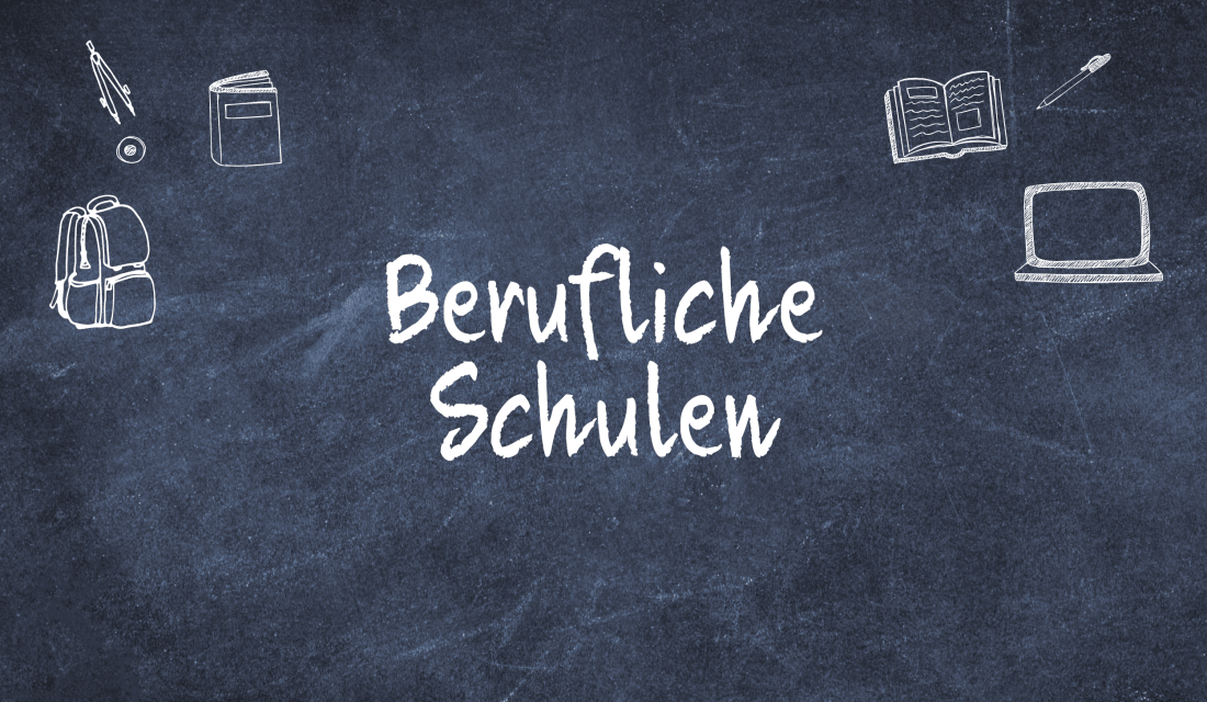 Tafelschrift berufliche Schulen auf Tafel