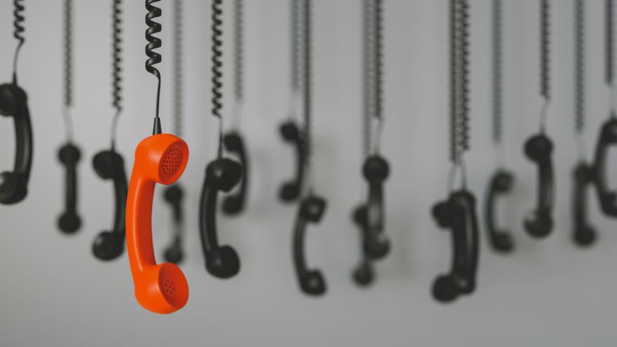 Telefonhörer rot