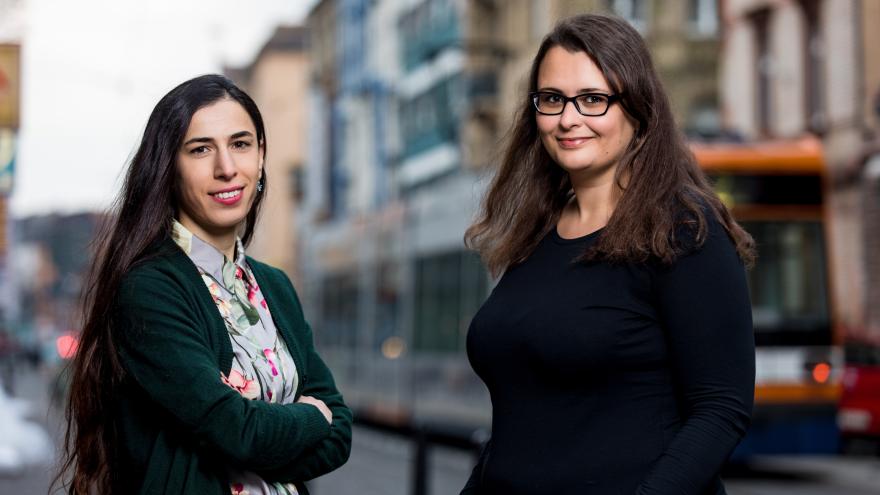 Isabella Glott und Marika Jgerenaia vom Mannheimer Quartier