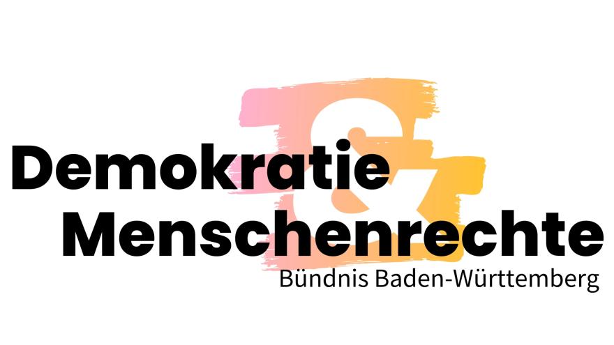 Logo des Bündnisses Demokratie und Menschenrechte in Baden-Württemberg