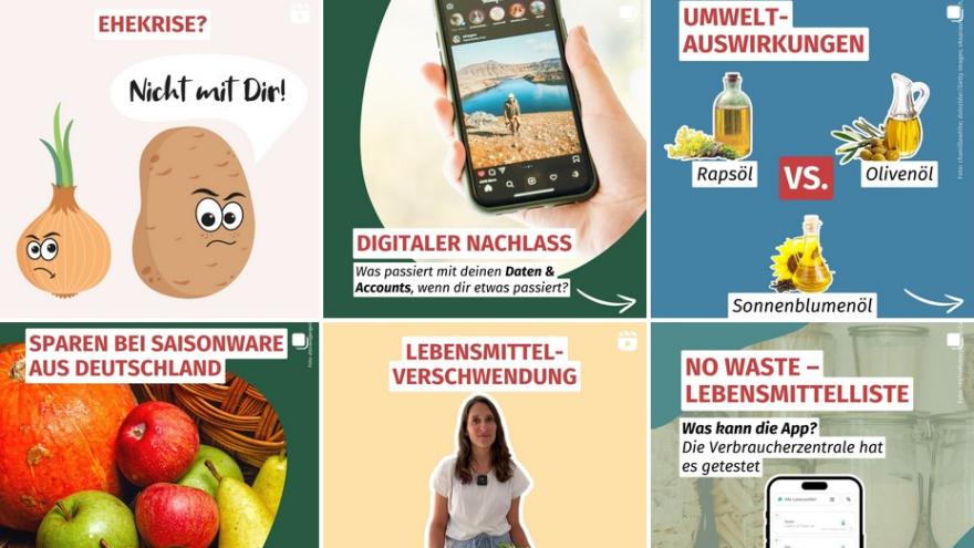 Beiträge Instagram Projekt Nachhaltigkeit