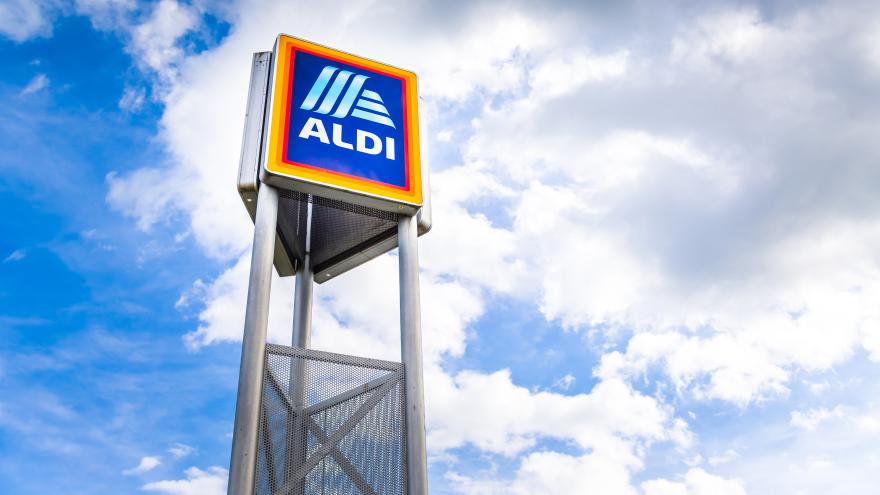 Aldi Logo auf Schild