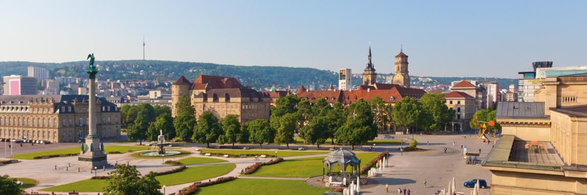 Stuttgart Blick auf den Schlossplatz