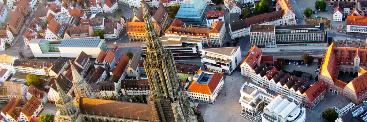 Ulm Stadtansicht von oben