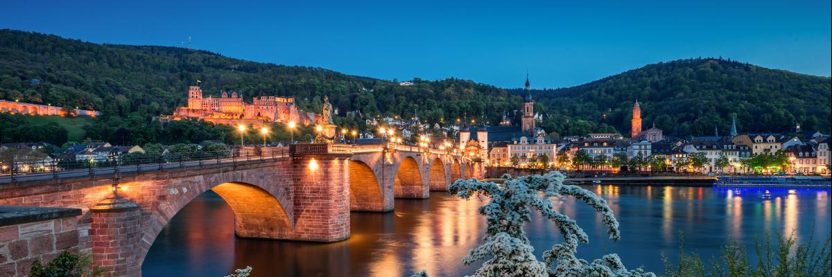 Heidelberg Alte Brücke und Schloss