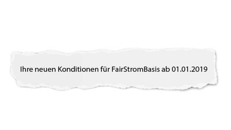 Papierschnipsel mit Betreff eines Anschreibens vom Stromanbieter