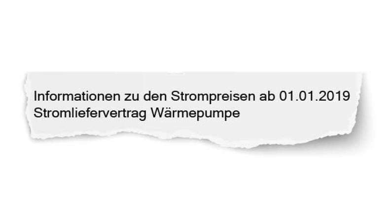 Papierschnipsel mit Betreff eines Anschreibens vom Stromanbieter