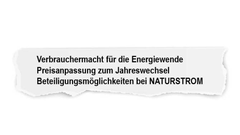 Papierschnipsel mit Betreff eines Anschreibens vom Stromanbieter