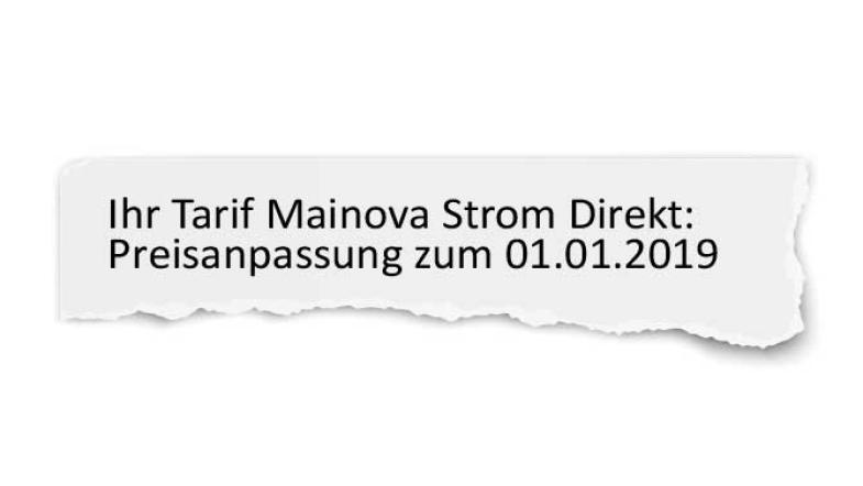 Papierschnipsel mit Betreff eines Anschreibens vom Stromanbieter