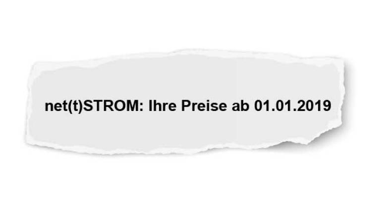 Papierschnipsel mit Betreff eines Anschreibens vom Stromanbieter