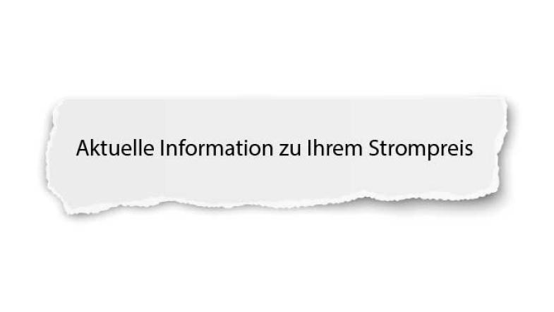 Papierschnipsel mit Betreff eines Anschreibens vom Stromanbieter