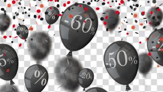 Am Black friday locken viele Händler mit Rabatten.