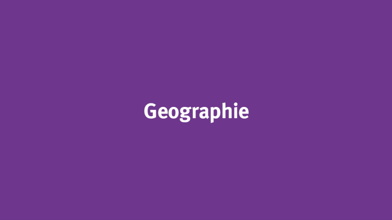 Lila Hintergrund mit Schriftzug Geographie