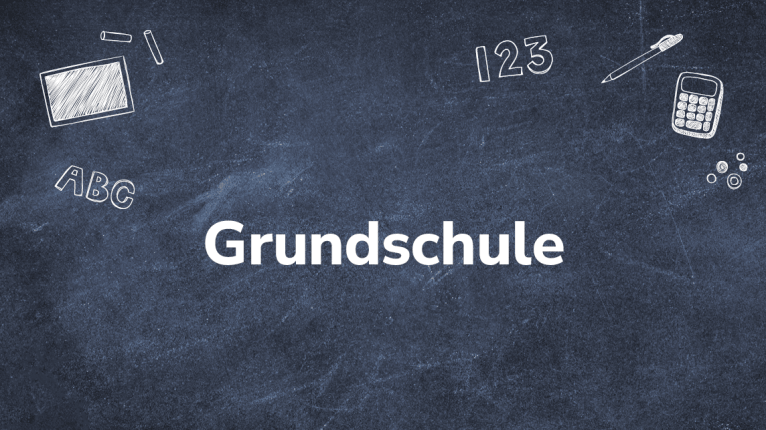 Text "Grundschule" auf Tafel